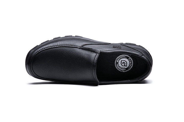 Mens Wide Fit Grunwald A-7822 Waterproof Slip On Shoes in Black - Image 1