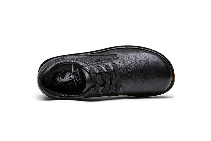 Mens Wide Fit Grunwald P-3701 Shoes in Black - Image 1