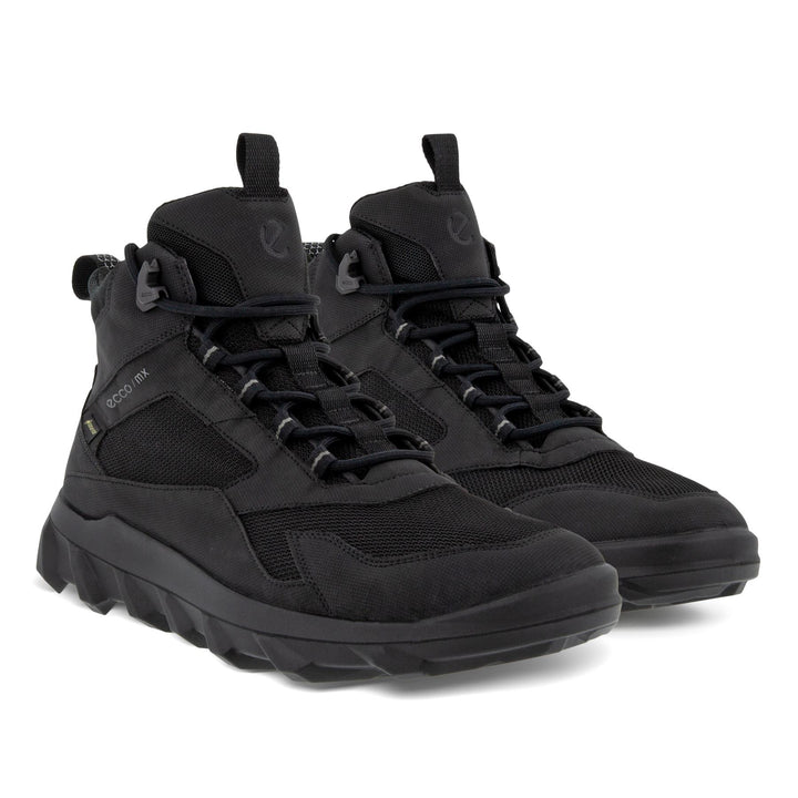 Men's Wide Fit ECCO Mx M Mid Gtx GORE TEX Boots in Black - Image 1