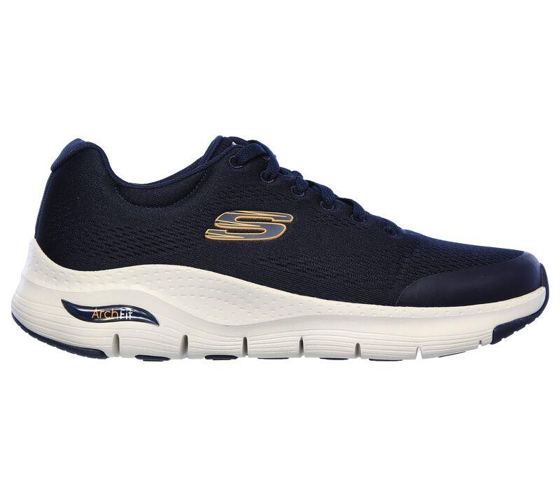 Mens Wide Fit Skechers 232040 Arch Fit Walking Trainers in Black - Image 9