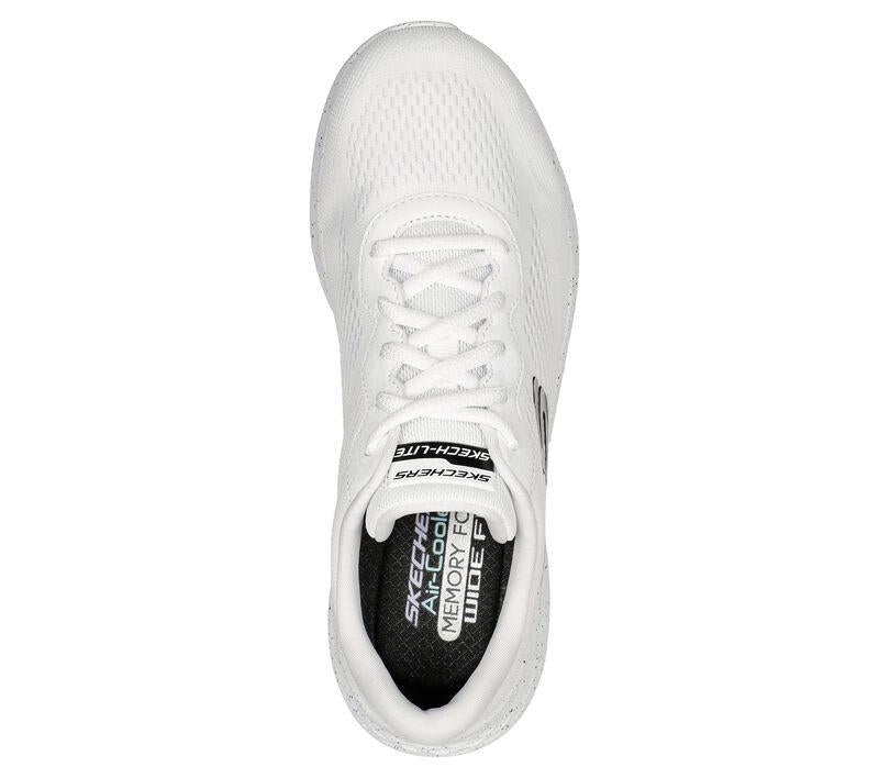 Women's Wide Fit Skechers 149990 Skech Lite Pro Walking Trainers in White/Black - Image 5
