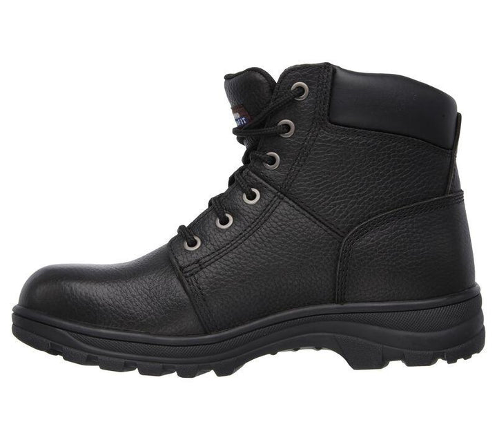 Men's Wide Fit Skechers Work shire 77009 Safety Boots in Black - Image 1