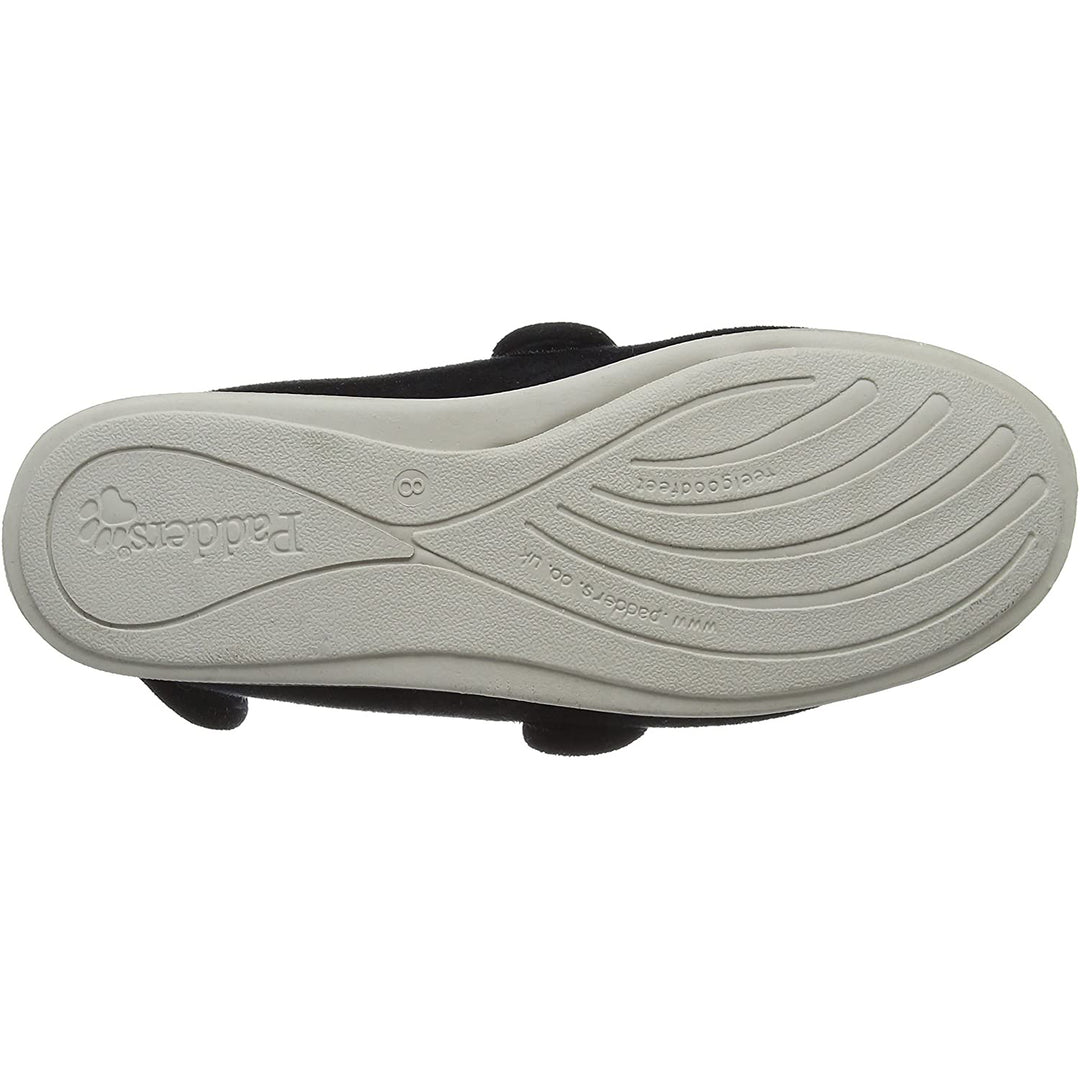 Mens Wide Fit Padders Wrap Slippers in Navy - Image 15