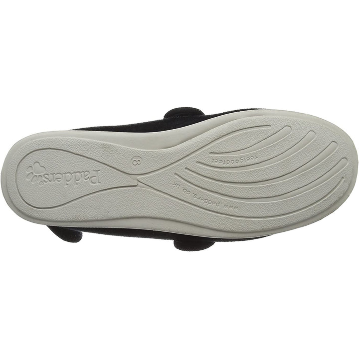 Mens Wide Fit Padders Wrap Slippers in Navy - Image 1