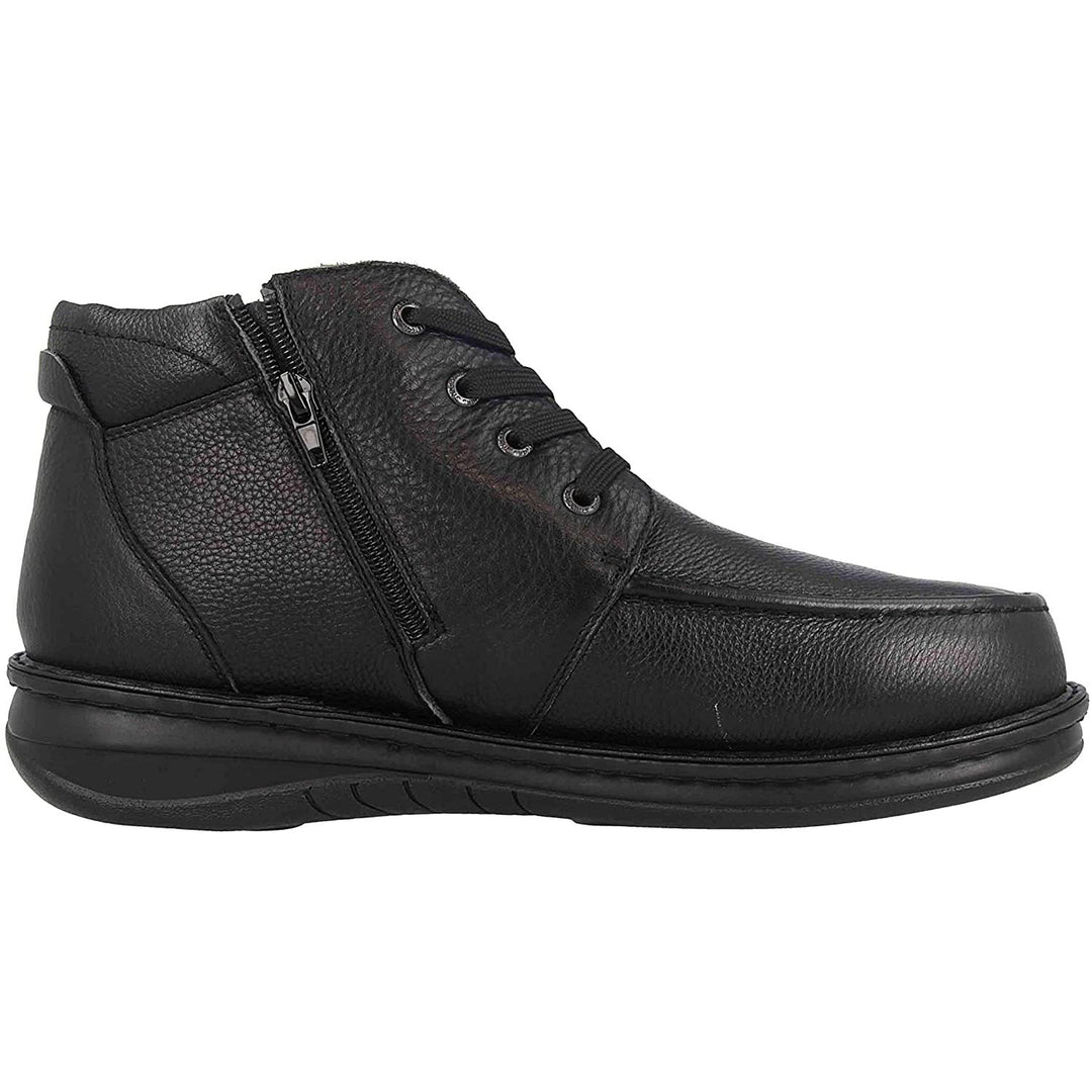 Mens Wide Fit Grunwald P-3712 Waterproof Boots in Black Nubuck - Image 3