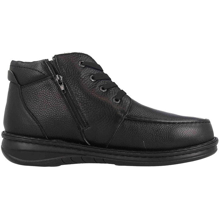 Mens Wide Fit Grunwald P-3712 Waterproof Boots in Black Nubuck - Image 1