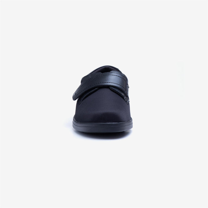 Mens Wide Fit Tredd Well Benjamin Velcro Soft Stretch Shoes in Black - Image 1