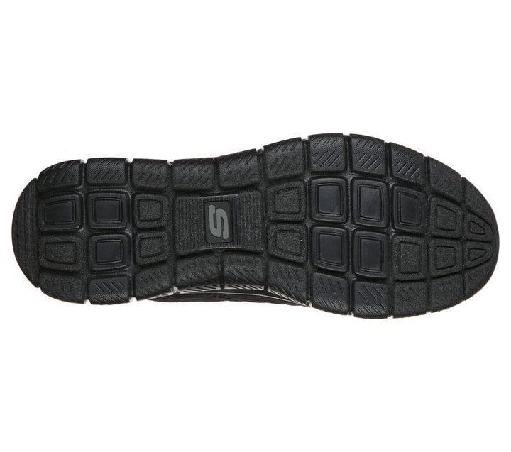 Men's Wide Fit Skechers 232081 Track Moulton Walking Trainers in Black - Image 1