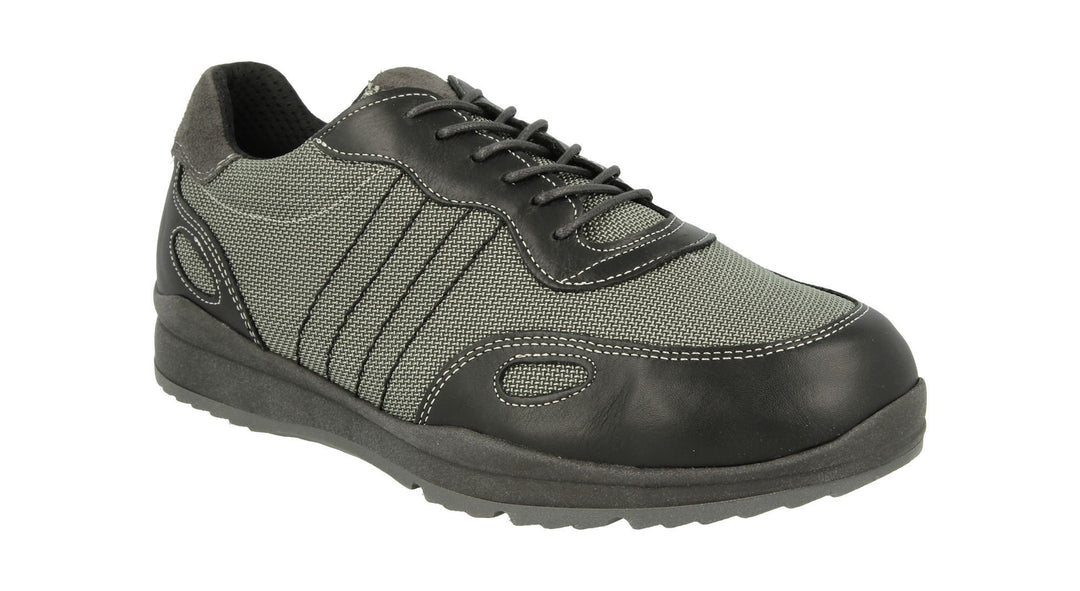 Mens Wide Fit DB Dawson Shoes in Navy - Image 6