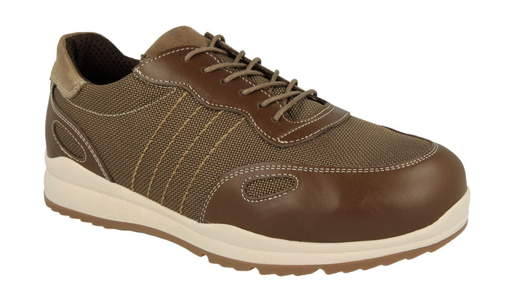 Mens Wide Fit DB Dawson Shoes in Navy - Image 1