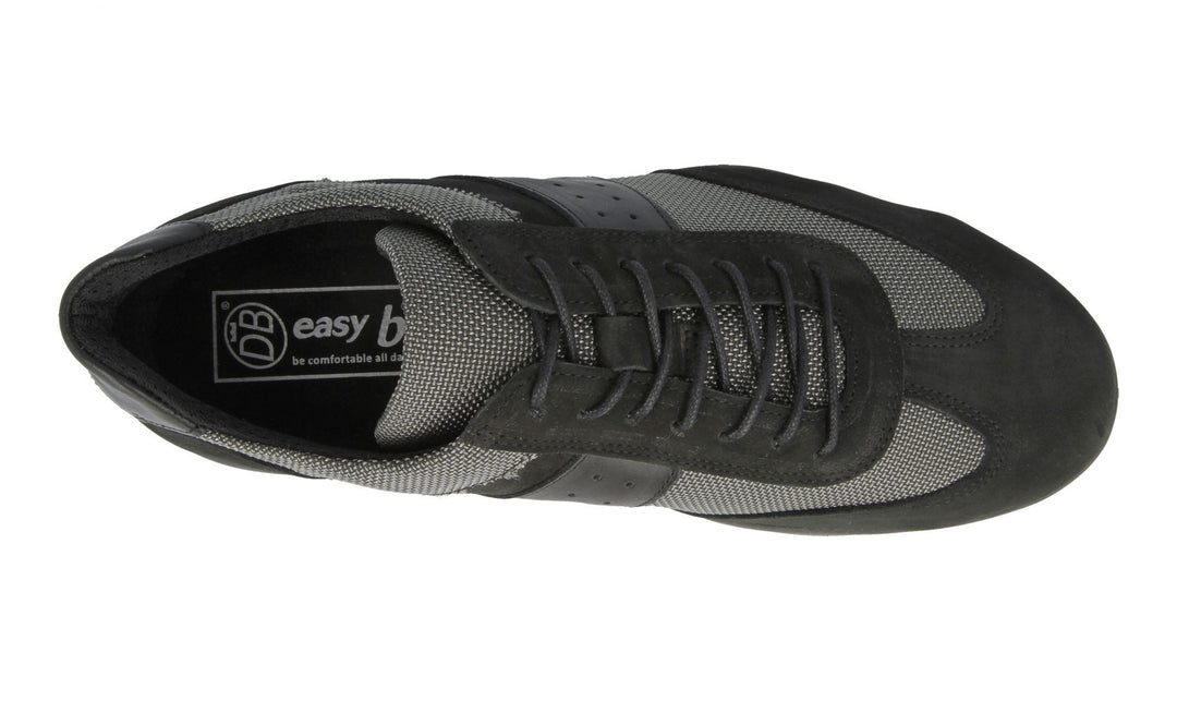 Mens Wide Fit DB Wakefield Shoes in Black - Image 4