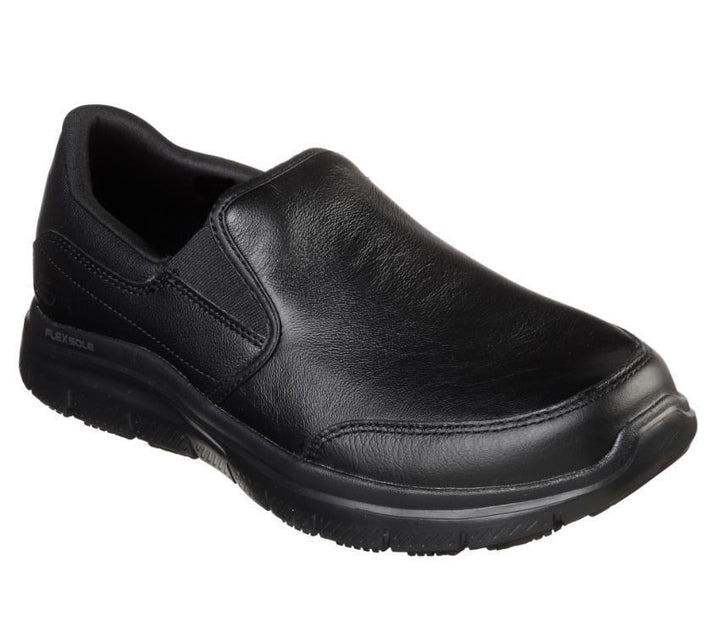 Men's Wide Fit Skechers Work 77071 Bronwood Walking Shoes in Black - Image 1
