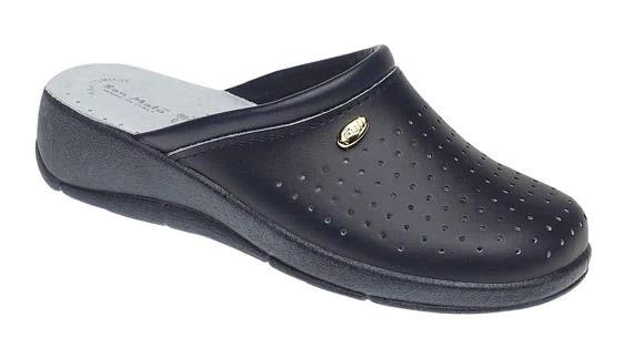 Womens Wide Fit DEK L128 Mule Sandals in Black - Image 1