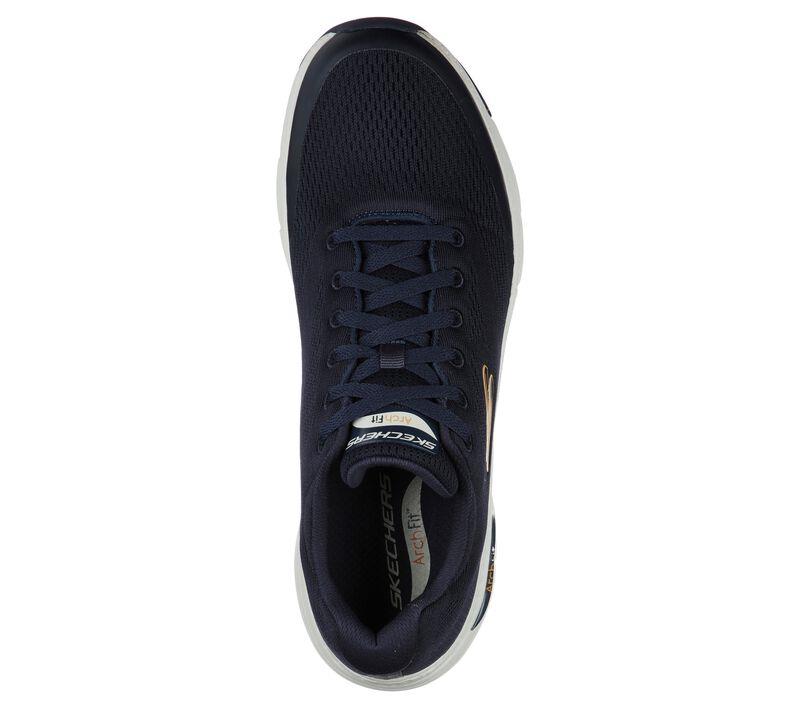 Mens Wide Fit Skechers 232040 Arch Fit Walking Trainers in Black - Image 12