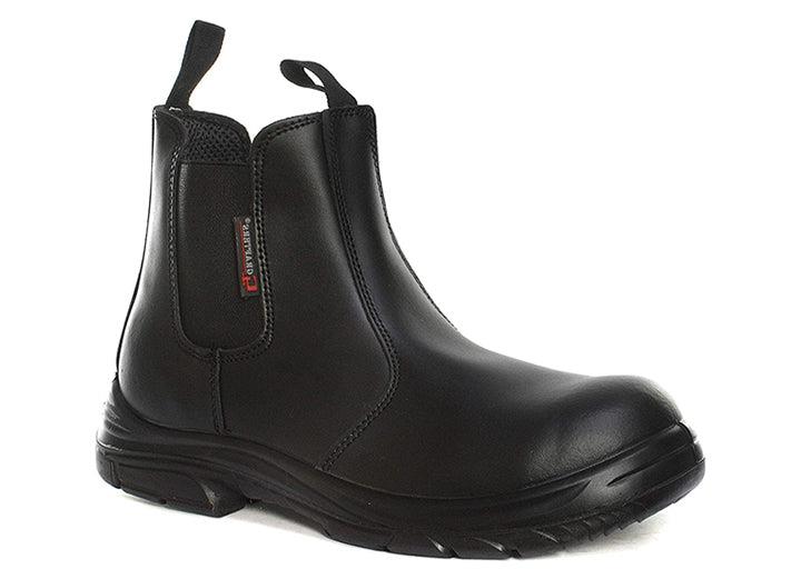 Mens Wide Fit Grafters M9502A Safety Boots in Black - Image 1