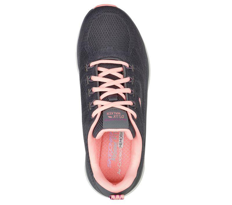 Women's Wide Fit Skechers 149810 Get Oasis D'lux Walking Trainers in Navy/Lavender - Image 20