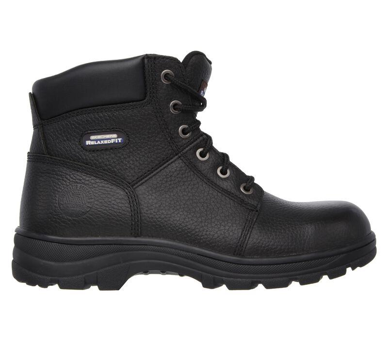 Men's Wide Fit Skechers Work shire 77009 Safety Boots in Black - Image 2