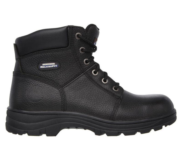 Men's Wide Fit Skechers Work shire 77009 Safety Boots in Black - Image 1