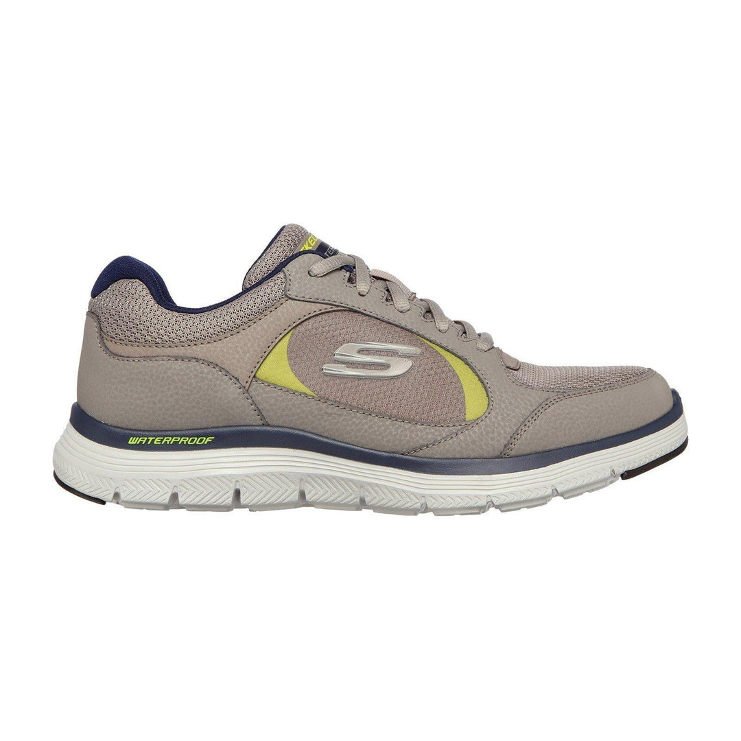 Mens Wide Fit Skechers 232222 Waterproof Luxury Flex Advantage 4.0 Walking Trainers in Grey - Image 3