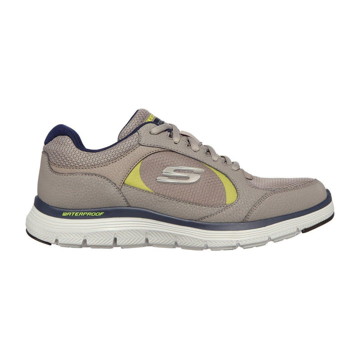 Mens Wide Fit Skechers 232222 Waterproof Luxury Flex Advantage 4.0 Walking Trainers in Grey - Image 1