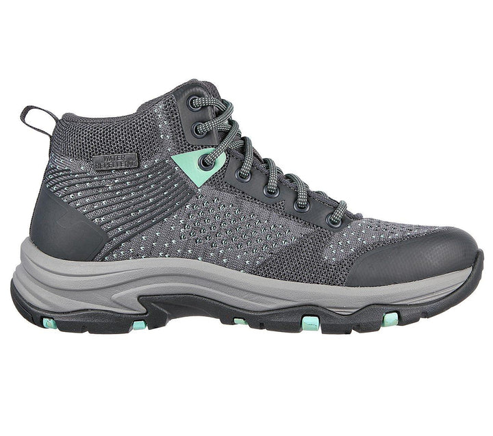 Womens Wide Fit Skechers 158351 Trego Vegan Waterproof Hiking Boots in Grey/Multi - Image 1