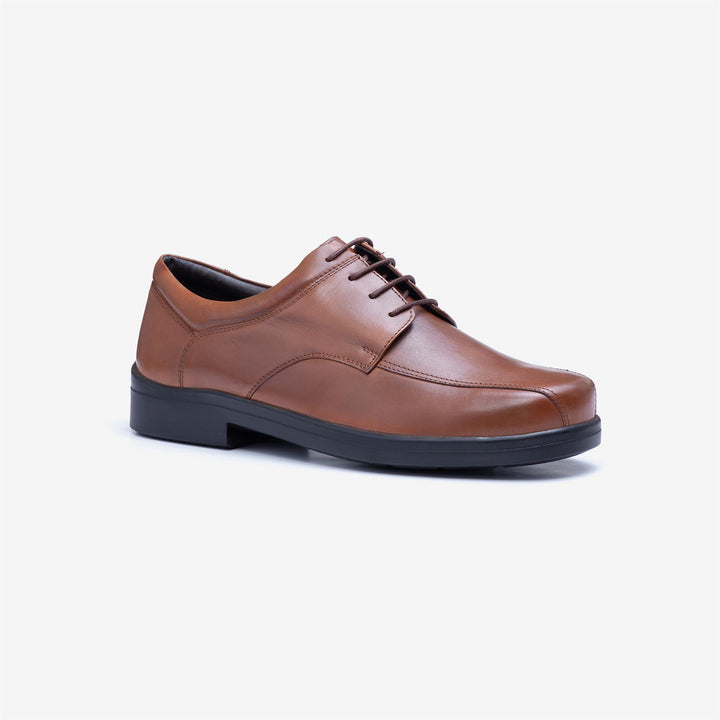 Mens Wide Fit Tredd Well Holmes Shoes in Black - Image 1