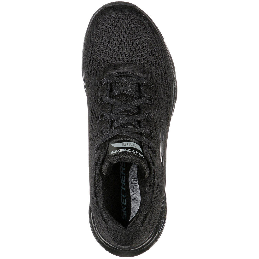 Women's 149057 Wide Fit Skechers Big Appeal Arch Fit Trainers in Black - Image 4
