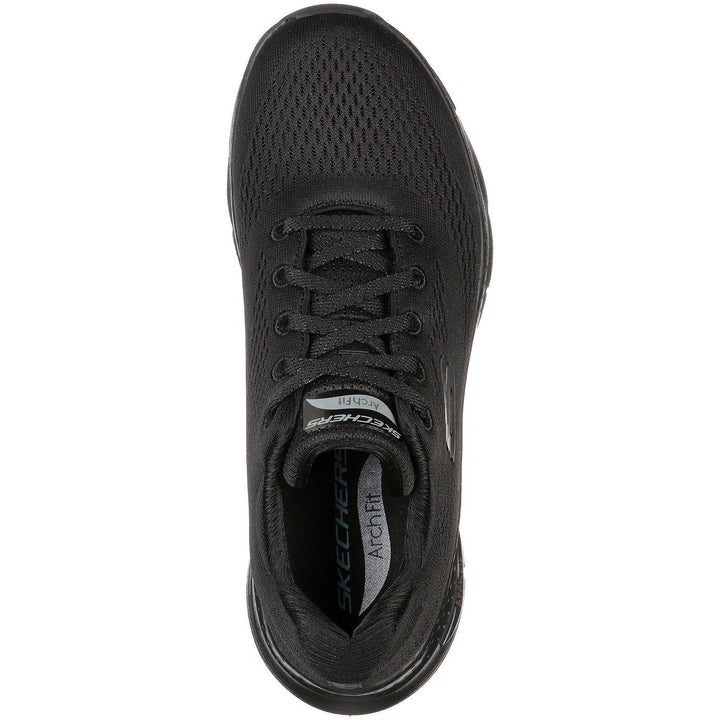 Women's 149057 Wide Fit Skechers Big Appeal Arch Fit Trainers in Black - Image 1