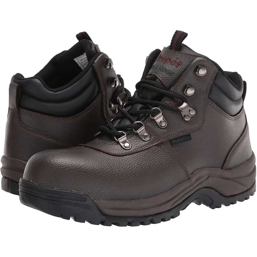 Men's Wide Fit Propet MBU002L Shield Walker Hiking Boots in Black - Image 13