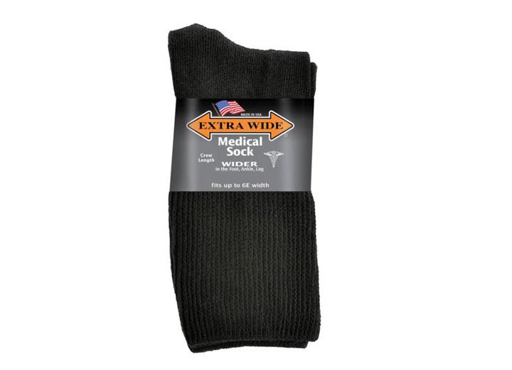 Mens Extra Wide 5851 Comfort Fit Medical Crew Socks in 8 UK-11 UK - Image 2