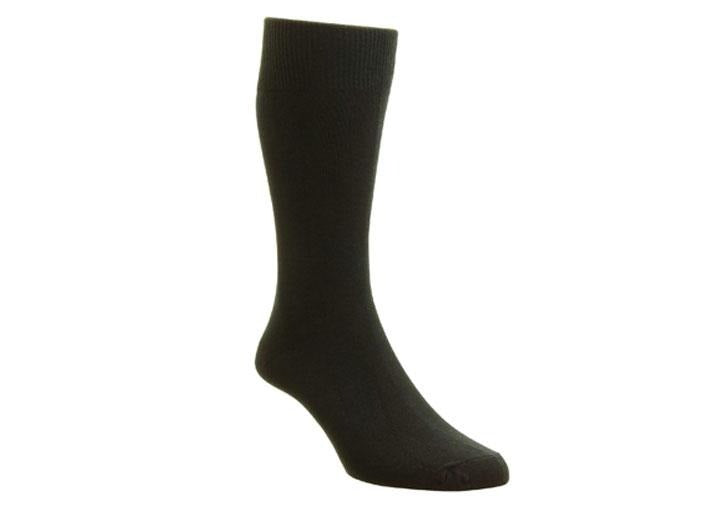 Mens HJ Hall HJ48 Cotton Rich Socks in Black - Image 2