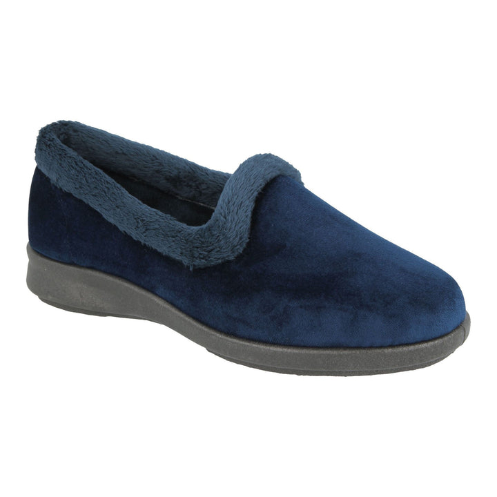 Womens Wide Fit DB Chicago Shoes in Black - Image 1