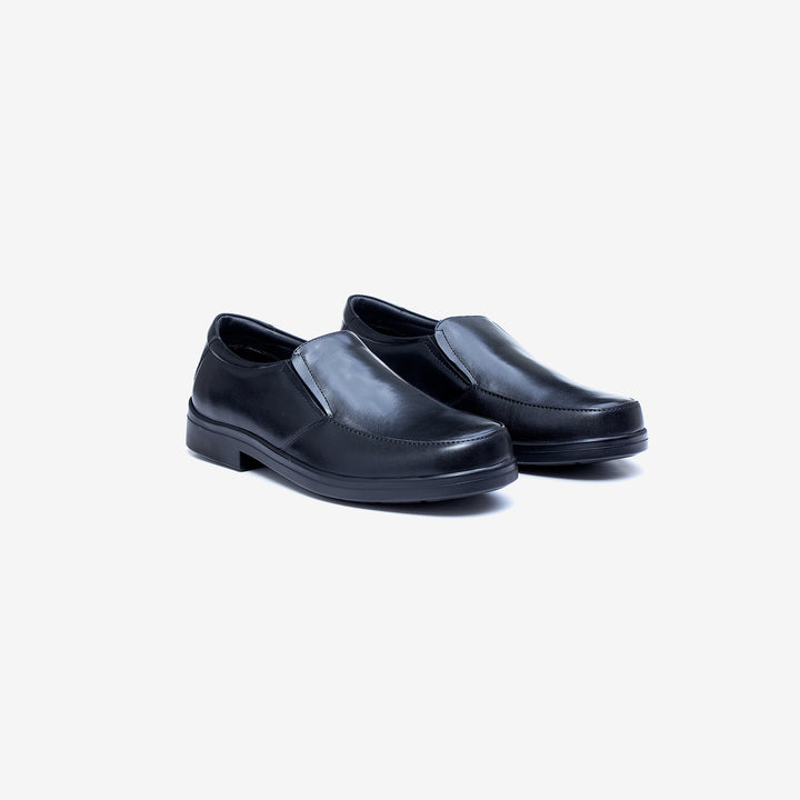 Mens Wide Fit Tredd Well Camelot Shoes in Black - Image 1