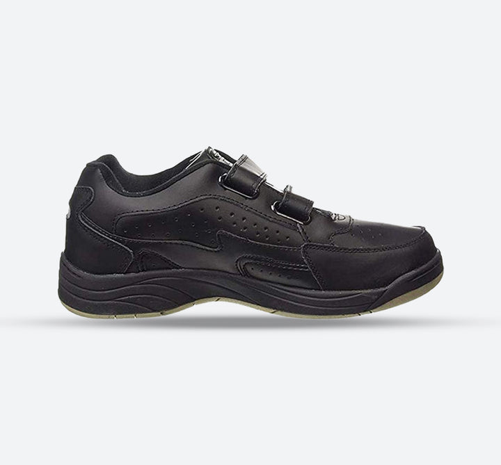 Mens Wide Fit Dek Arizona Trainers black and white in Black - Image 1