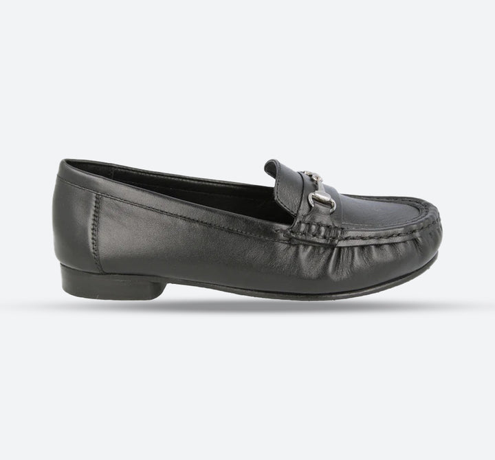 Womens Wide Fit DB Diana Shoes in Black - Image 1