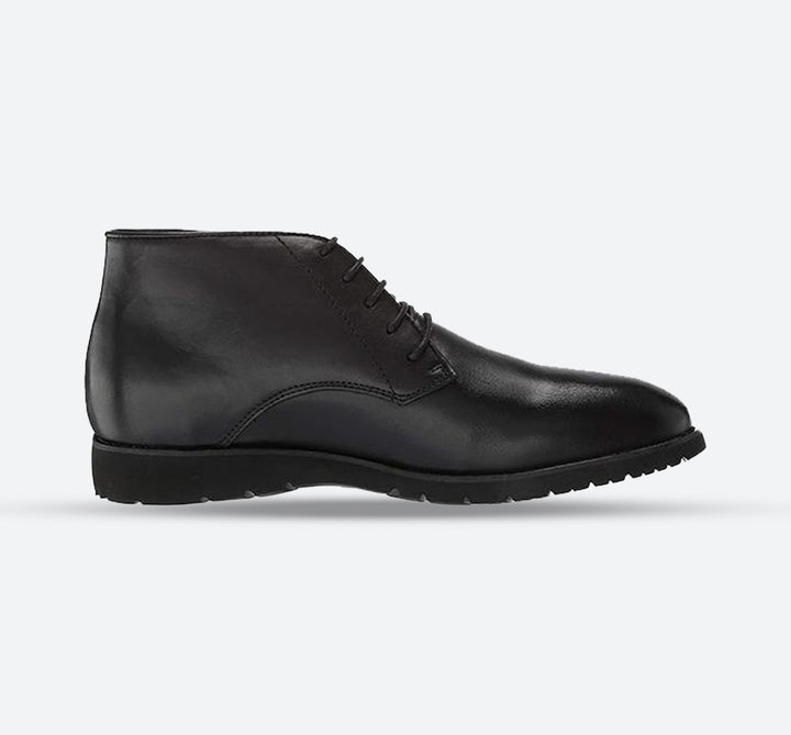 Mens Wide Fit Propet Grady Formal Boots in Black - Image 1