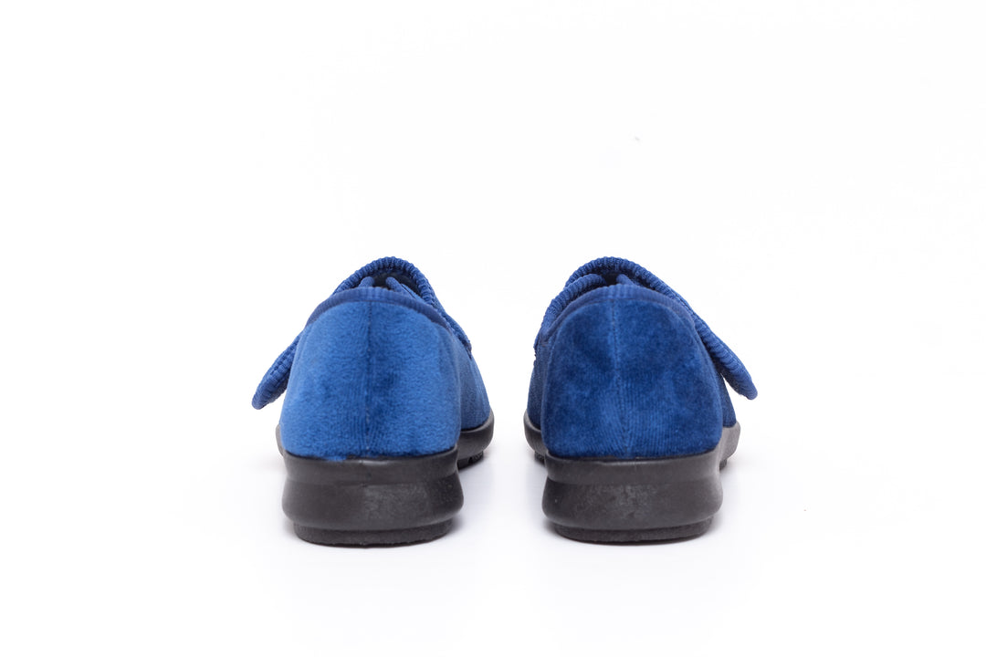 Womens Wide Fit DB Caroline Slippers in Blue - Image 4