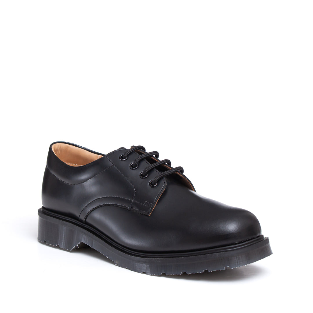 Mens Wide Fit Solovair 1562 Shoes in Black - Image 4
