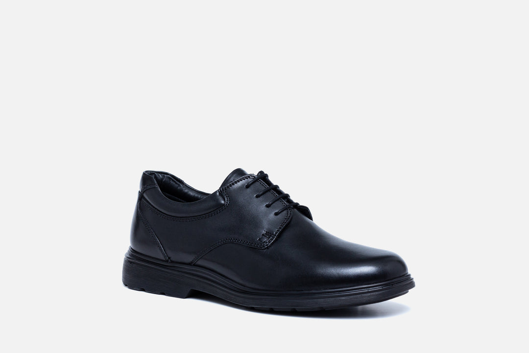 Mens Wide Fit Tredd Well Simon Lace Up Shoes in Black - Image 4