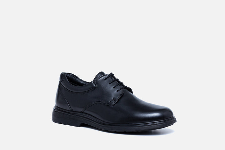 Mens Wide Fit Tredd Well Simon Lace Up Shoes in Black - Image 1