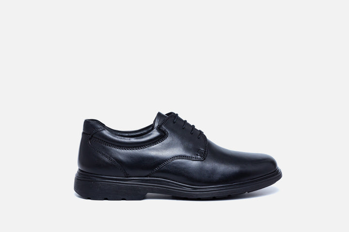 Mens Wide Fit Tredd Well Simon Lace Up Shoes in Black - Image 1