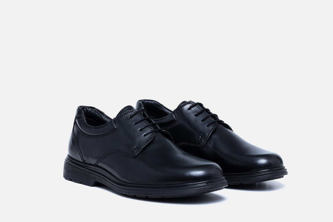 Mens Wide Fit Tredd Well Simon Lace Up Shoes in Black - Image 5