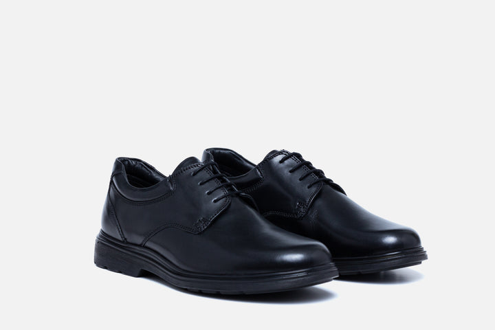 Mens Wide Fit Tredd Well Simon Lace Up Shoes in Black - Image 1