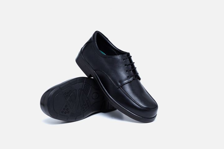 Mens Wide Fit Tredd Well Alex Lace Up Shoes in Black - Image 1