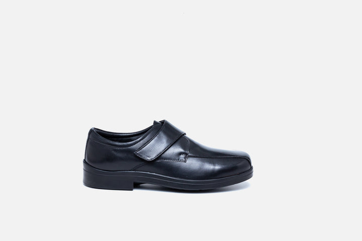 Mens Wide Fit Tredd Well Peter Velcro Shoes in Black - Image 1