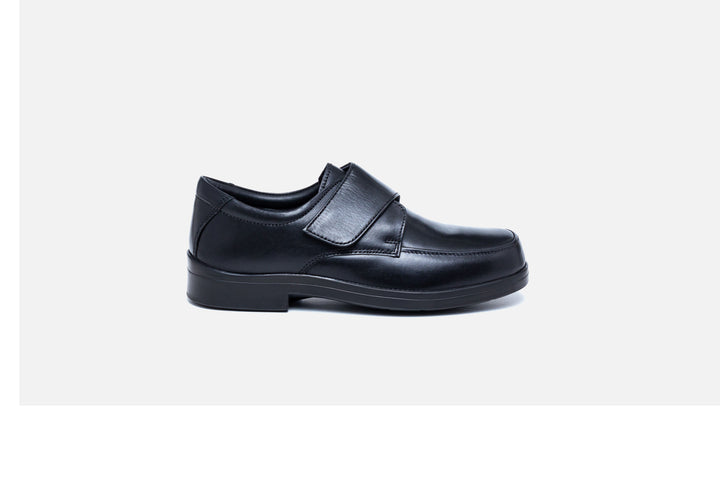 Mens Wide Fit Tredd Well David Velcro Shoes in Black - Image 1