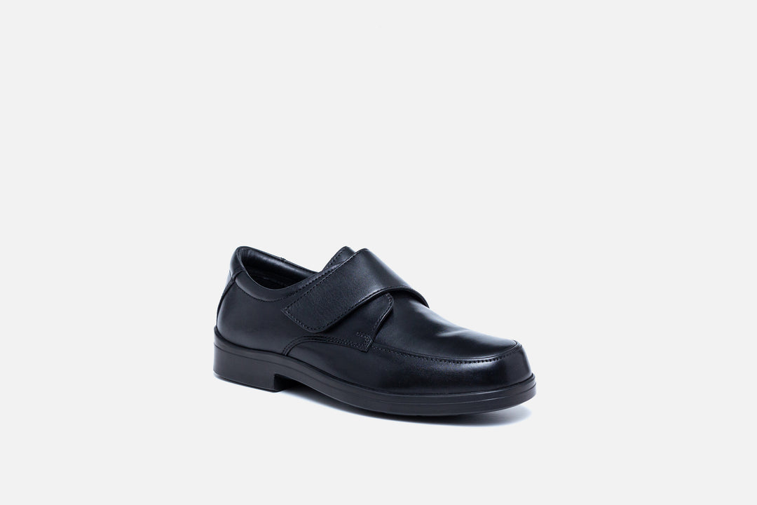 Mens Wide Fit Tredd Well David Velcro Shoes in Black - Image 5