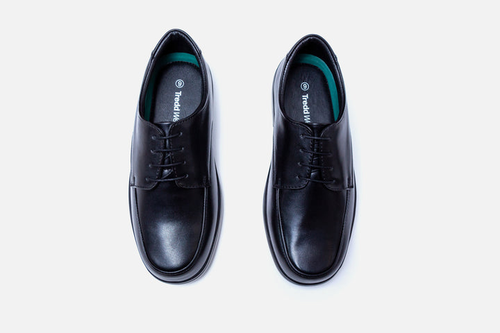 Mens Wide Fit Tredd Well Alex Lace Up Shoes in Black - Image 1