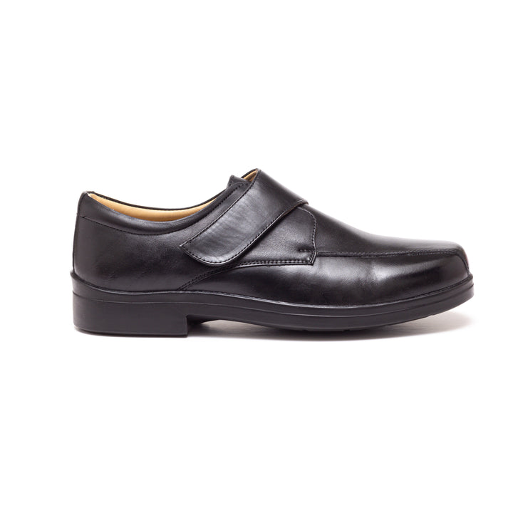 Mens Wide Fit Roamers M435A Shoes in Black - Image 1