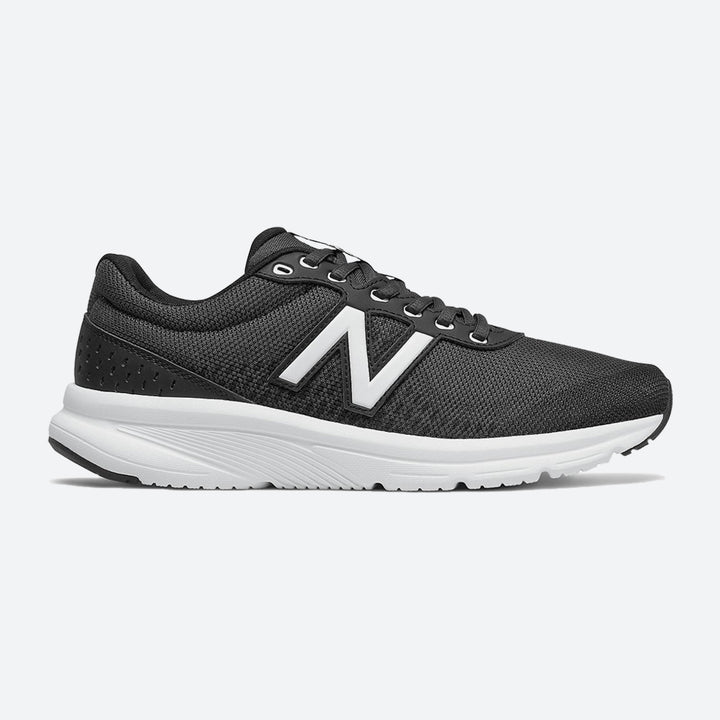 Mens Wide Fit New Balance M411LB2 Walking and Running Trainers in Black - Image 1
